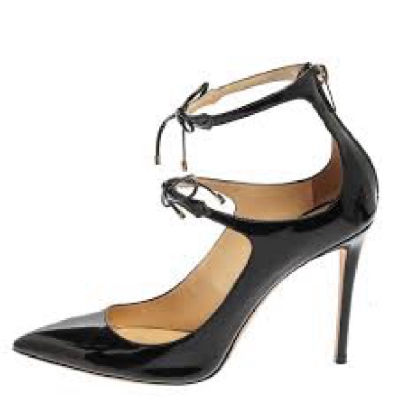Jimmy Choo “Sage” double ankle strap patent leather pump 37.5 - Picture 2 of 15